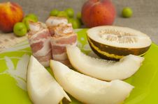 Ham And Melon Stock Photo Ham And Melon Stock Photo