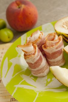 Ham And Melon Stock Photo Ham And Melon Stock Photo