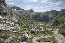 Italian Alps, Dolomites - Contrin Valley Royalty Free Stock Images Italian Alps, Dolomites - Contrin Valley Royalty Free Stock Images