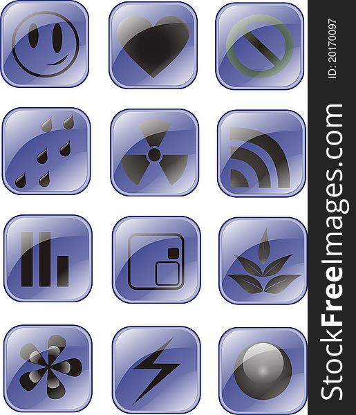 Web Icons, Buttons