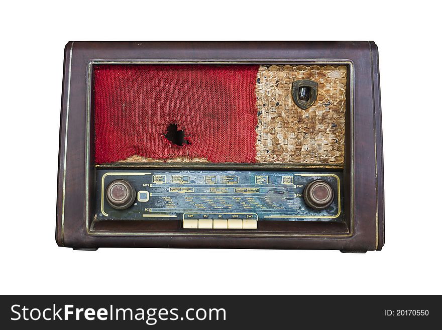 Old radio isolated