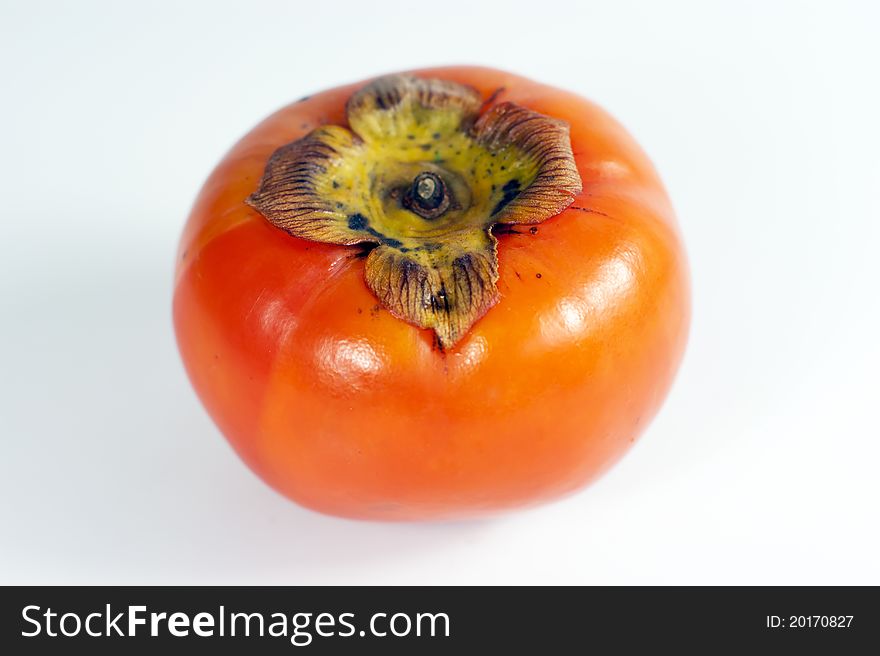 Persimmon isolated on the white background.
