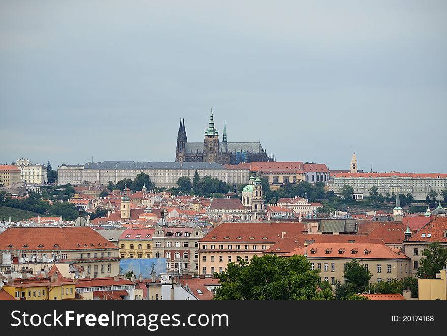 The City of Prague, view of Prague Castle