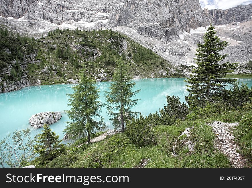 Lago Di Sorapiss - Unusual Color,Italian Dolomites