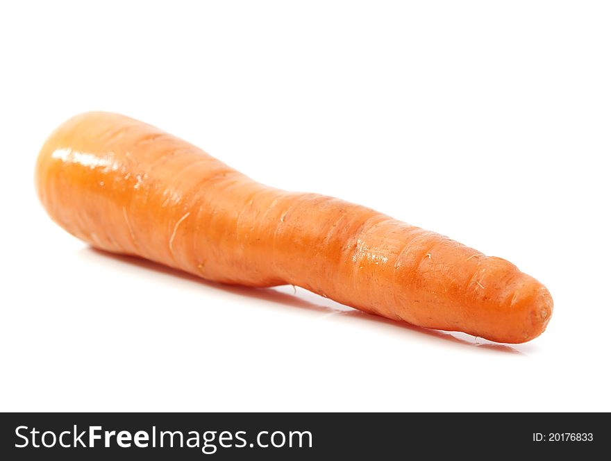 Carrots on a white background