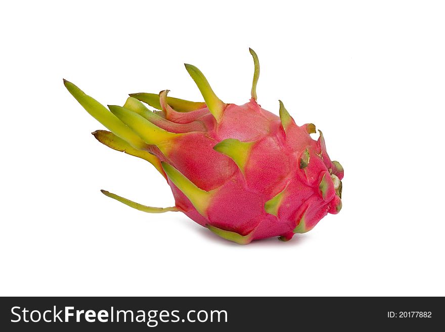 Dragon fruit isolated on white