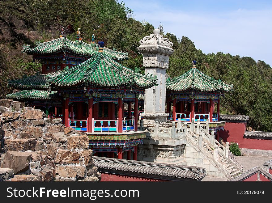 Temple in Summer Palace. Beijing.China