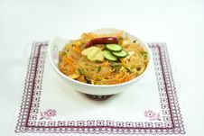 Salad Cooked With Spices From The Korea Noodles Royalty Free Stock Images Salad Cooked With Spices From The Korea Noodles Royalty Free Stock Images