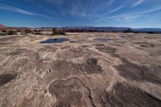 UT-Canyonlands National Pk-White Crack Royalty Free Stock Images