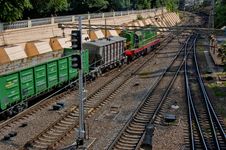 Freight Diesel Train Royalty Free Stock Photography Freight Diesel Train Royalty Free Stock Photography