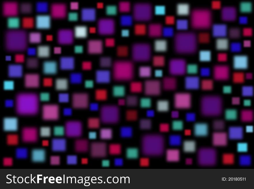 Creative background with colorful blurred squares - digital background