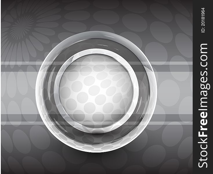 Silver Smooth Plate. Vector Background