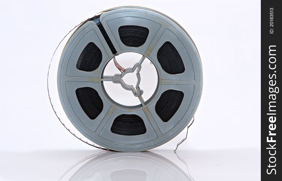 Antique vintage 8mm film reel. Antique vintage 8mm film reel