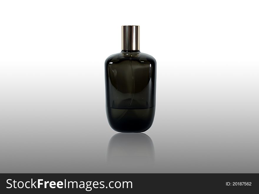 Black Glass Perfume Bottle