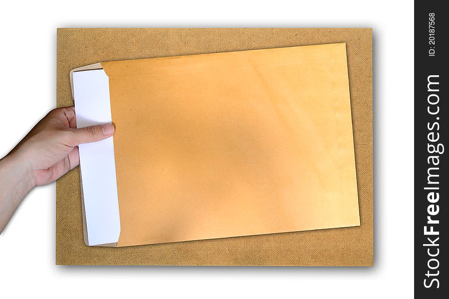 Pull Document from Envelope on Board