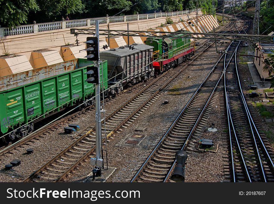 Photo of freight diesel train