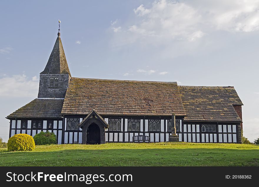Old country church in Cheshire England. Old country church in Cheshire England