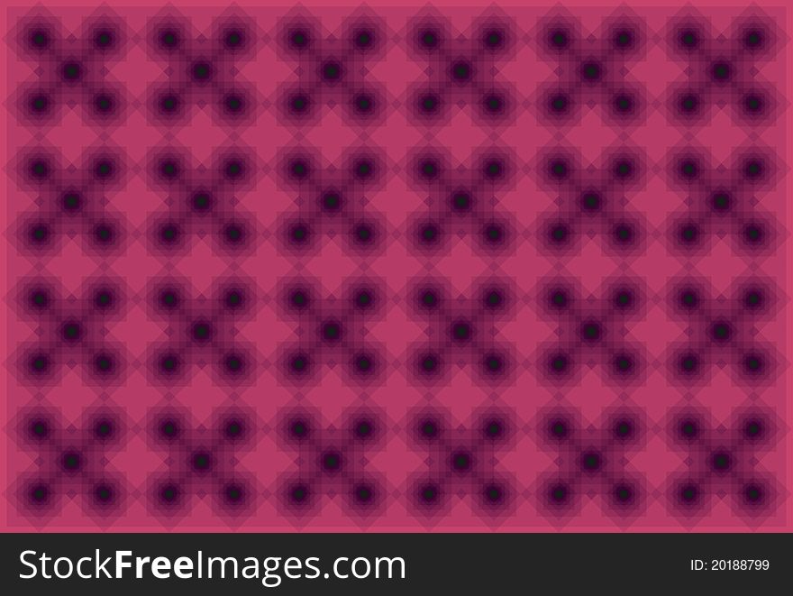 Seamless pattern on dark pink background.