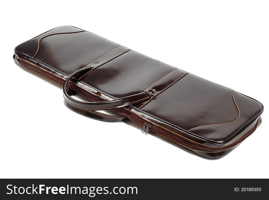 Brown leather case