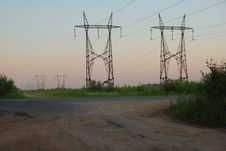 High-voltage Line Stock Image High-voltage Line Stock Image