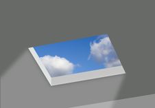 Opening In Ceiling With Sky Royalty Free Stock Photo