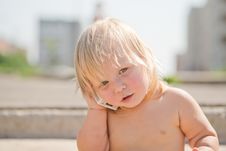 Adorable Baby Play With Cell Phone Calling Stock Photo Adorable Baby Play With Cell Phone Calling Stock Photo