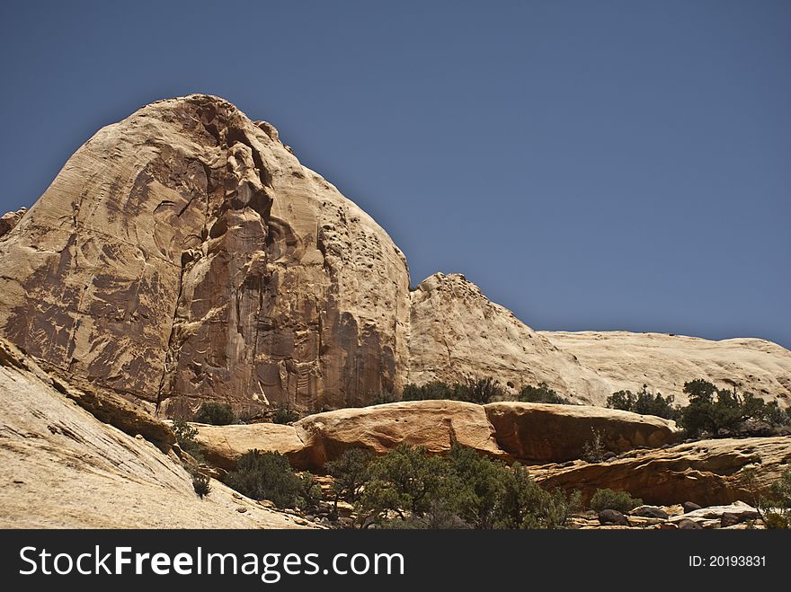 Peak at Capitol Reef National Park in Utah