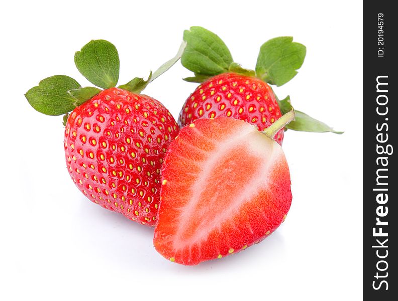 Fresh strawberry on white background. Fresh strawberry on white background