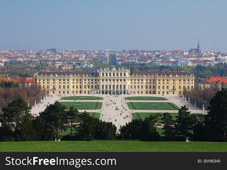Close up from the castle schoenbrunn in vienna austria