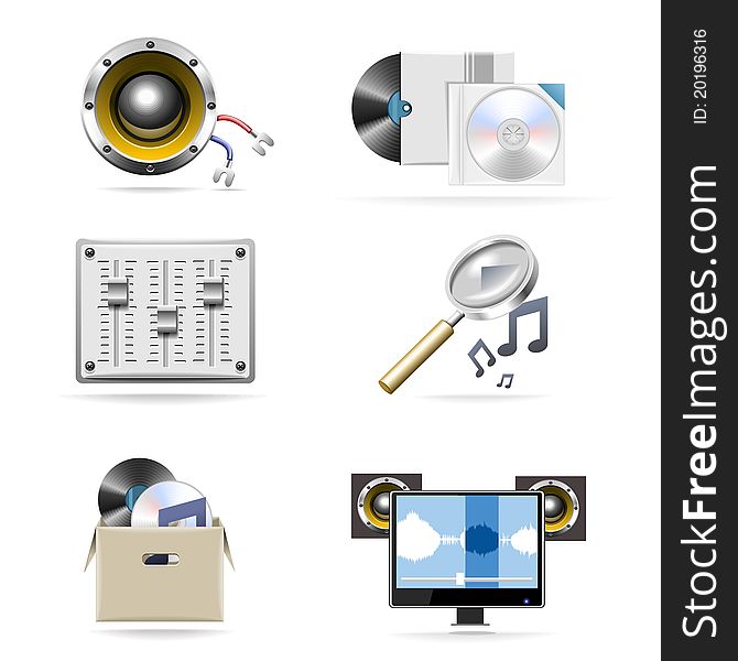 Music Vector Icon Set Part 4