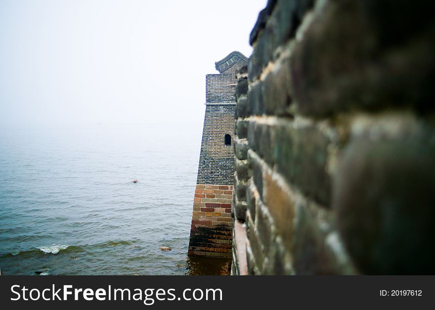 The east head of the Great wall of China