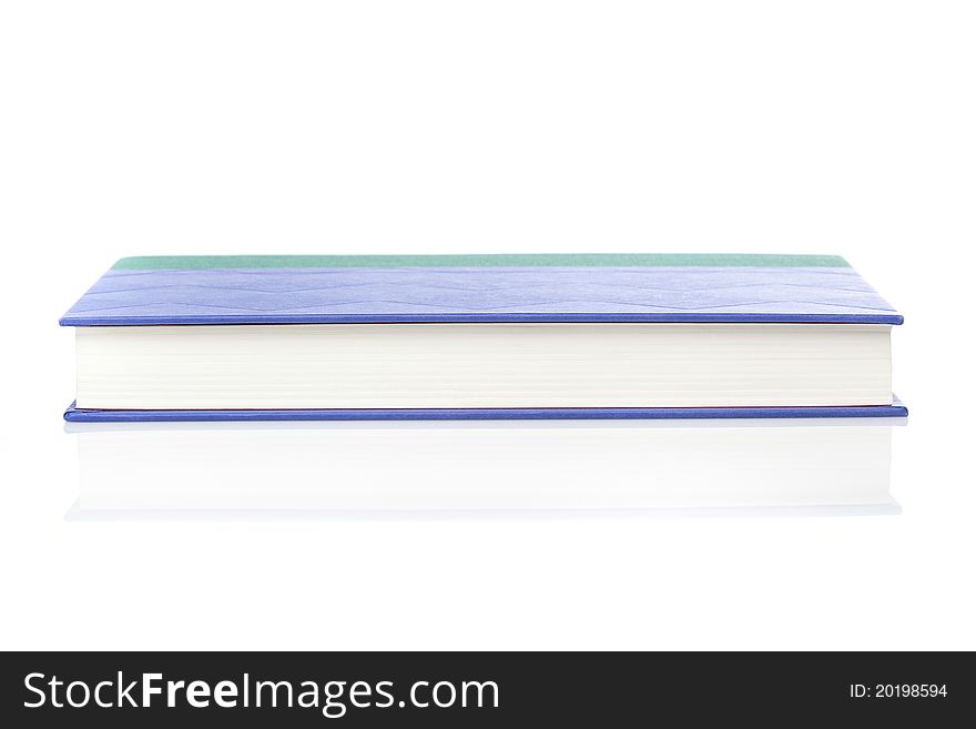 A single clean book against a white background