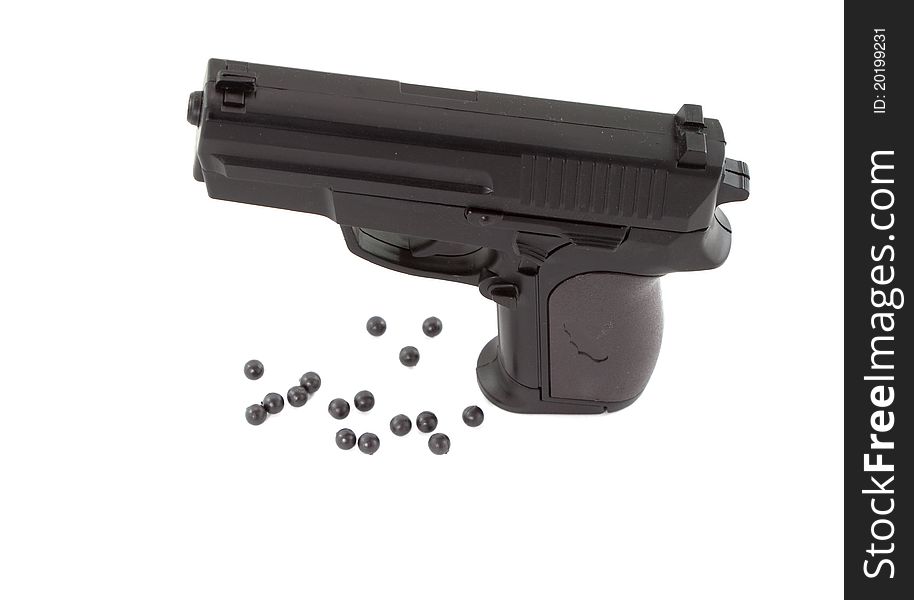 Toy pistol that use air pressure system to shoot. Toy pistol that use air pressure system to shoot