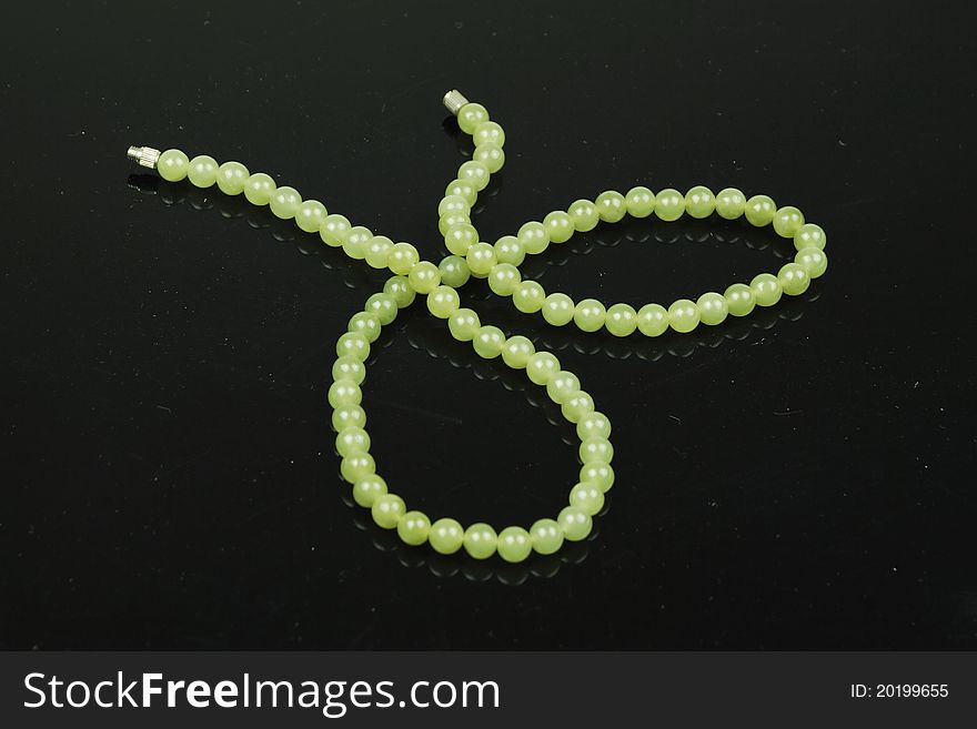 Hetian jade necklace