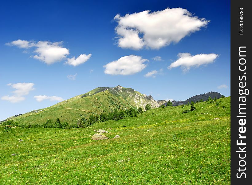 Landscape in Passo Tonale - Italy. Landscape in Passo Tonale - Italy