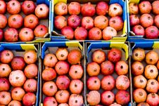 Pomegranate For Sale. Stock Image