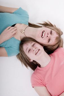 Happy Teen Girls Royalty Free Stock Photography Happy Teen Girls Royalty Free Stock Photography