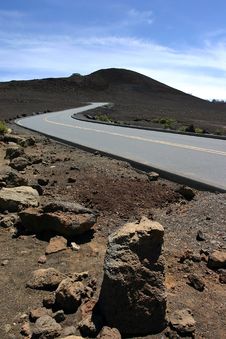 Road To Haleakala Stock Image