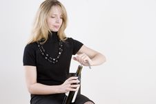 Opening A Bottle Of Wine Royalty Free Stock Photo Opening A Bottle Of Wine Royalty Free Stock Photo