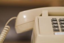 Older Biege Phone 02 Stock Photos Older Biege Phone 02 Stock Photos