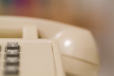 Older Biege Phone 04 Royalty Free Stock Photography Older Biege Phone 04 Royalty Free Stock Photography
