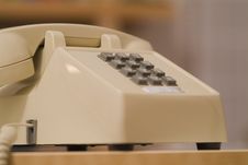 Older Biege Phone 05 Stock Image Older Biege Phone 05 Stock Image