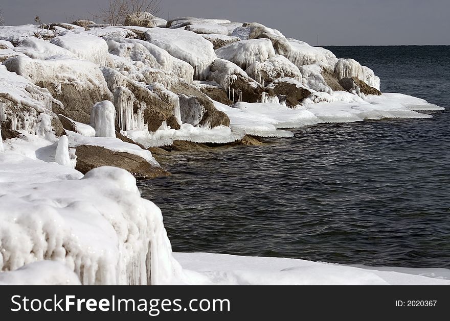 On an icy winter morning we were down by the shores of Lake Ontario to honour the ice. On an icy winter morning we were down by the shores of Lake Ontario to honour the ice.