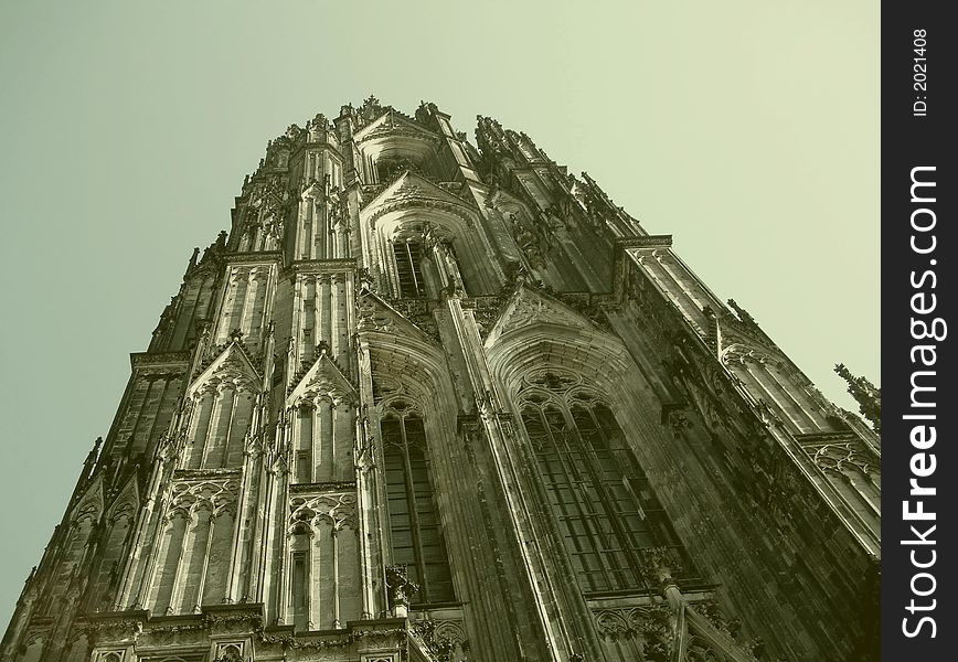 Cologne's Cathedral (Saint Peter and Mary Church) in the center of the city - Gothic architecture - Koln,Germany