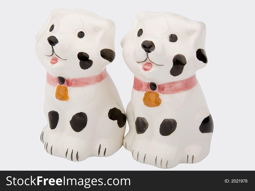 Two Porcelain Dogs