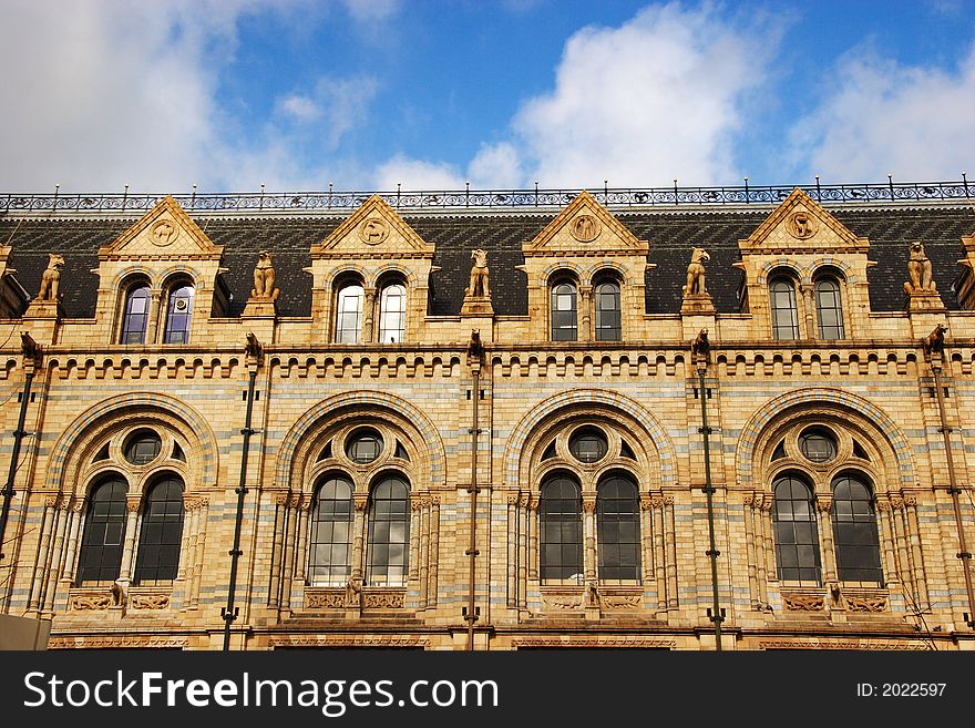 Natural history Museum - windows on top floors