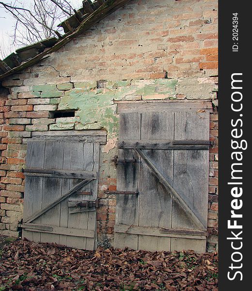 Detail of a very old country house. Detail of a very old country house