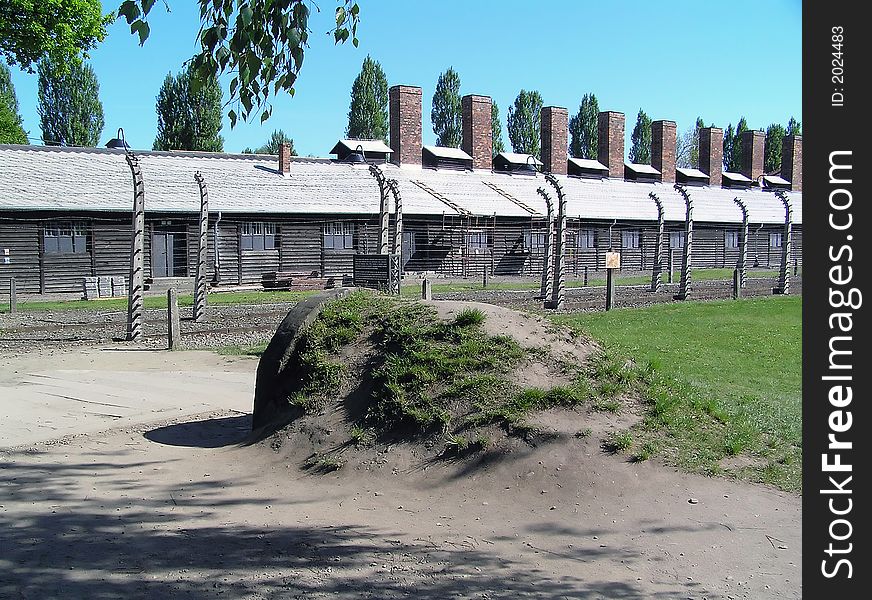 Death camp in auschwitz, poland