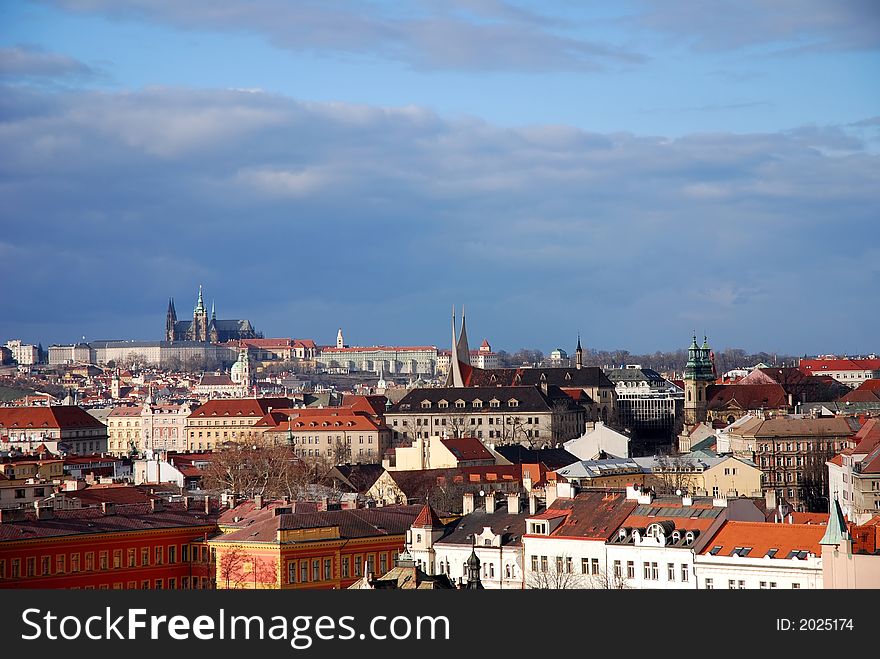 View on Prague and Prague Castle