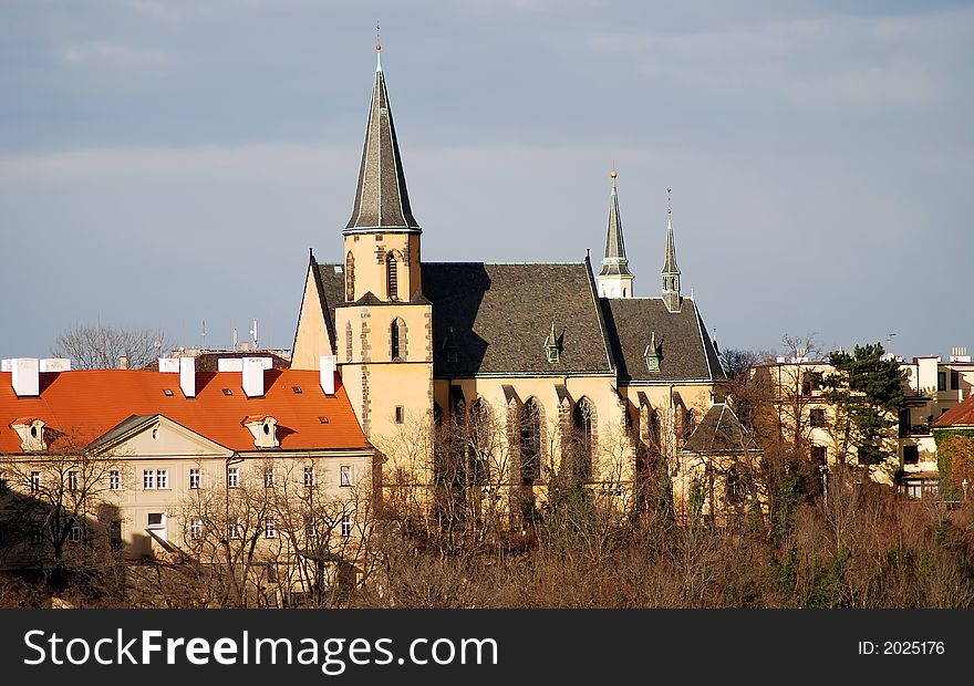 Church Holy Joan on rock, Prague